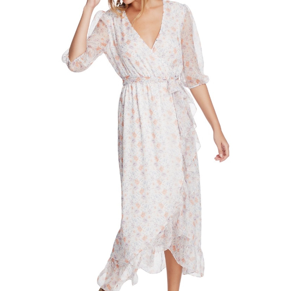 1.state floral wrap dress XL NWT $139